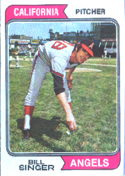 1974 Topps Baseball Cards      210     Bill Singer
